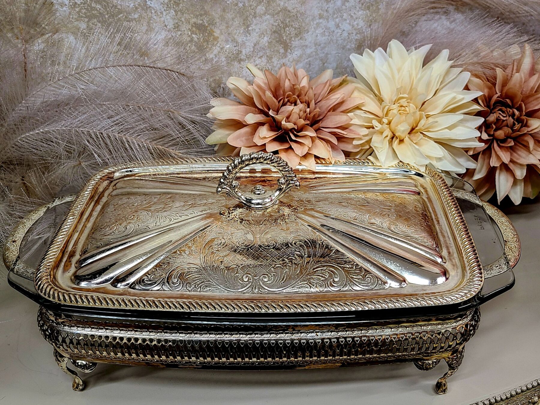 MAYELLI luksuslik hõbetatud serveerimisnõu